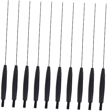 Beaupretty 10 Stück Hörverstärker Reinigungsstäbe Mit Magnet Nylon Reinigungsbürsten Für Hörgeräte Rutschfester Schwarzer Haltestab Dünner Entlüftungsstab Für Präzise Reinigung Unterwegs