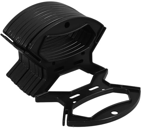 10pcs Small Cable Winder Cord Storage Reel - Multifunctional Wire Organizer for Tidy Desktops and Outdoor Use, Plastic Material, Black