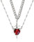 RYMAUP Collana Di Coppia A 2 Pezzi, Collana Color Argento Con Pendente A Strati Cuore-Spada, Vintage, Collana Statement Alla Moda In Stile Y2K, Regalo Di Gioielli Per Anniversario