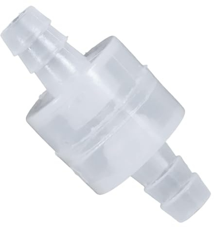Rückschlagventil RV10, Transparentes Check Valve für 8 mm Schlauchdurchmesser, Ideal für Kondenspumpen, Kondenstrockner und Luftentfeuchter, Hohe Stabilität und Einfache Montage