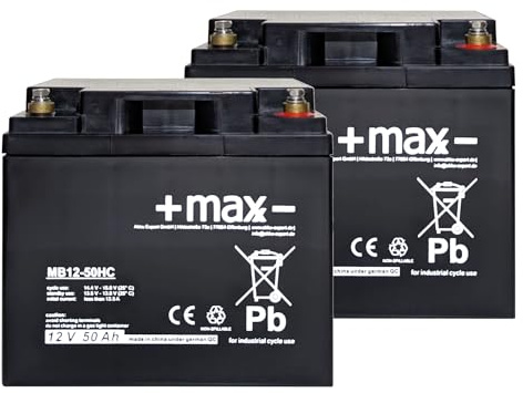 Bora kompatibler 24V Elektrorollstuhl Akkusatz 2X 12V 50Ah Pb AGM Batterie zyklenfest