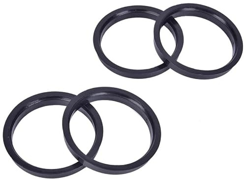 HFGDRH Anello Centratura Cerchione, Nero 1 Set 4 Anelli di centraggio del mozzo Collare Centrale del Foro della Ruota dell'auto 73,1-64,1 mm for Auto ID 64,1 mm