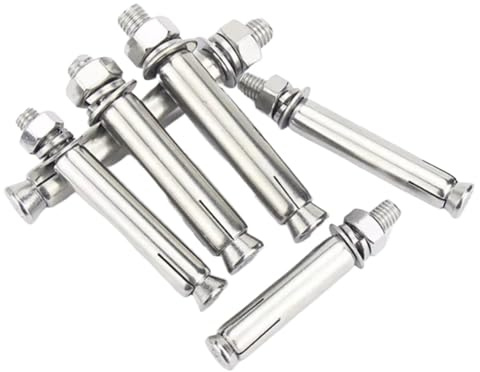 Tassello Ancorante Vite di espansione interna M6 M8 M10 M12 in acciaio inossidabile 316, vite esagonale, bullone ancoraggio for calcestruzzo(10PCS,M12x120)