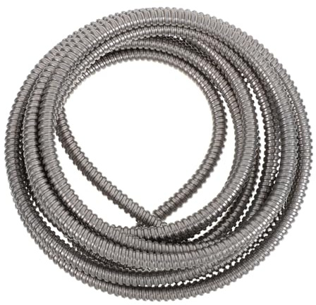 DIYEAH Manguito Flexible Inoxidable Protector de Acero de Cables Tubo de 5mm Gestión Organización para Instalaciones Industriales y Comerciales