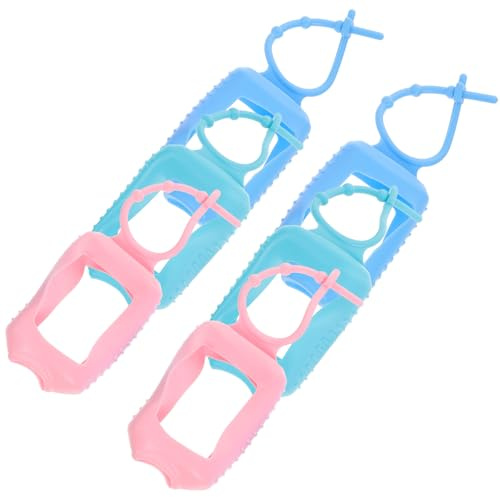 Ciieeo 6 Pezzi Copri Bottiglia in Silicone, per Flacone da Profumo 50 Ml, Forma Ellittica, Portatile e Facile da Trasportare per Casa e Utilizzo Quotidiano
