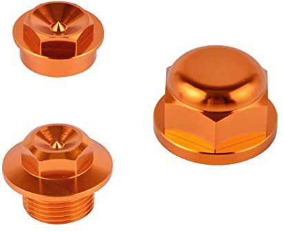 Dado Dell'asse Di Bloccaggio Della Ruota Anteriore In Alluminio Posteriore for Husqvarna for KTM 125 200 250 300 350 400 450 500 XCW EXC EXCF 2016-2021(Orange)
