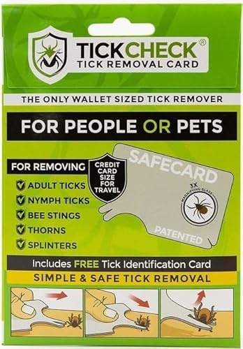 TickCheck Tick Remover Card (Wallet Sized Tick Removal Tool) Pack of 1