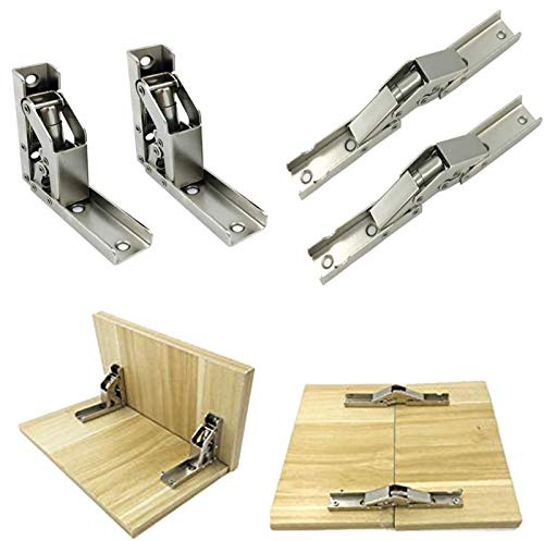 Lot de 4 Charnière 90 Degrés, Réglables 90 degrés charnière de porte armoire, charnière porte placard dissimulée, pour Portes Complètement en Applique et Rentrant de Meubles Armoires
