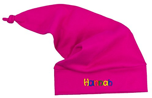 Zipfelmütze Pink mit Namen - Mütze für Kinder Winter personalisiert in verschiedenen Farben - Wintermütze Kindermütze Mädchen Junge mit Wunschbeschriftung