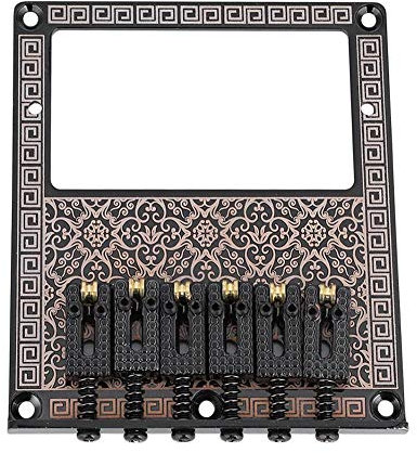Guitar Bridge Humbucker Pickup E-Gitarren Bridge Musikbegeisterte für Instrumentengitarren-Performance(Black kaleidoscope)