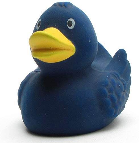 Duckshop I Badeente Naturkautschuk I Gummiente I blau I L: 7,5 cm
