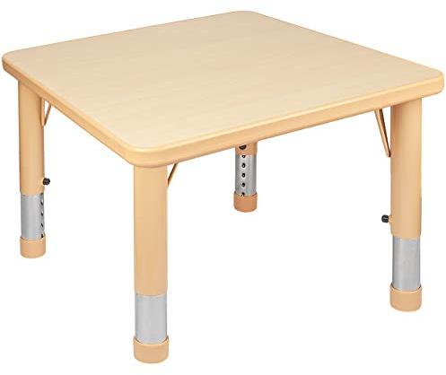 alles-meine.de GmbH Kindertisch/Tisch - höhenverstellbar - Größen & Farbwahl - 1 bis 8 Jahre - Holzfarben - Holz - Plastik - für INNEN & AUßEN - Kindermöbel - für Kinder - Mädc..