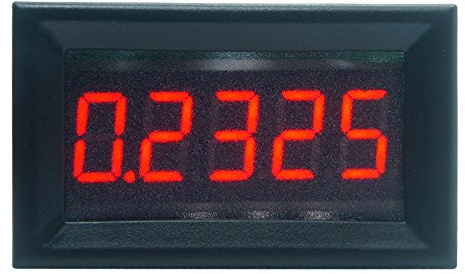 GUMEI 0.36 5 dígitos 0-3.0000A DC Amperímetro Medidor de Panel de Corriente Digital Derivación incorporada