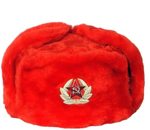 MARUI USCHANKA UDSSR Russia Russland FELLMÜTZE WINTERMÜTZE SCHAPKA Ushanka SCHAPKA PILOTKA FLIEGERMÜTZE PELZMÜTZE MIT KOKARDE (61)