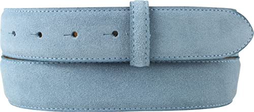 BELTINGER Gürtel aus Veloursleder ohne Schnalle 3,5 cm | Velour-Ledergürtel für Damen Herren 35mm | Wildleder-Gürtel