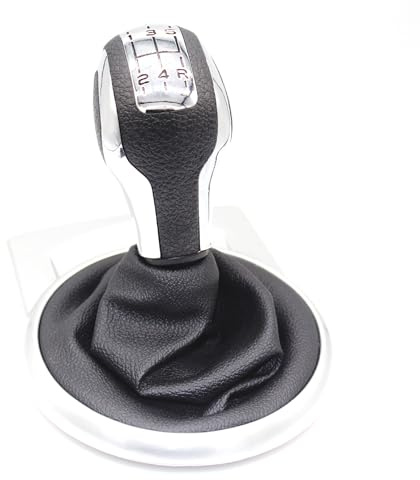 Coche Pomo Palanca Cambios para Citroen C4 MK12004 2005 2006 2007 2008 Manual Perilla Palanca Cambios Coche Collar Cambio Marchas Polaina Funda Bota Palanca Pluma Palanca Velocidad Coche (Color : SIL