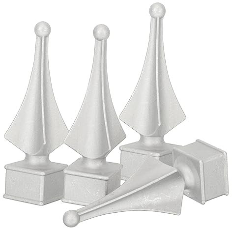 Homoyoyo 4pezzi Finiali Per Recinzioni Decorazione Per Facile Installazione Resistente Corrosione e Accessori Per Recinzioni Decorative