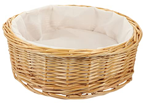 TOPBATHY Contenitore Per Il Pane in Vimini Cestino Per Il Pane Per Uso Domestico Cestino Portatile in Vimini Contenitore in Grigio Portapane Da Tavolo