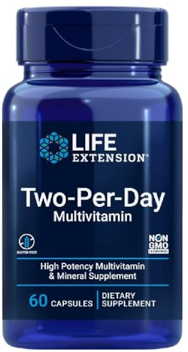 Life Extension Two-Per-Day 60 Capsules - Complément Multivitaminé Essentiel