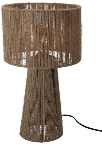 Well Home Lámpara de mesa en yute natural Ø27x45cm