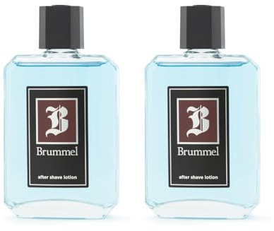 BRUMMEL - Clásica Pack de 2 x 125 ml, After Shave Hombre, Bálsamo Brummel para el Cuidado de la Piel, Perfumado, Masculino, Aroma Cítrico Especiado, Fragancia Fresca de Larga Duración