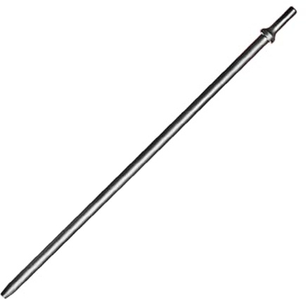 Phyxlyn Pneumatic Chisel 3/8 x 18 Point Tip Round Taper Punch and Air Cold Chisel, 0.401 Inch Shank Air Tool Suitable for Air Hammer, Cr-Mo Alloy Steel