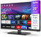 TuTu Fernseher 25 Zoll (64 cm), Full HD Smart TV mit Bluetooth, WLAN, Triple Tuner (DVB-T/T2, DVB-C, DVB-S/S2), App Store, Mittelfuss [2025]