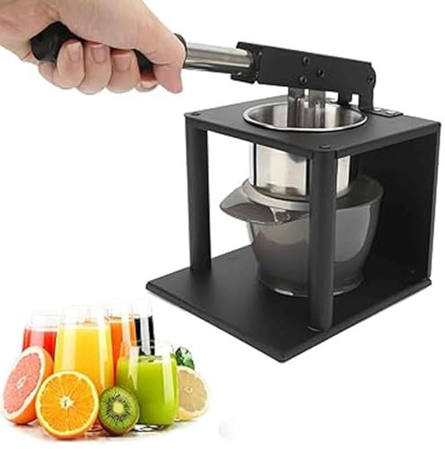 Spremiagrumi manuale, in acciaio inox, con base spessa, grande capacità, facile da pulire, ideale per spremere e purè di patate