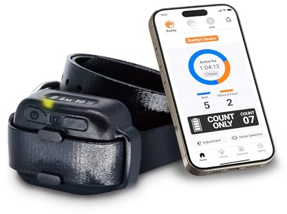 Dogtra Smart NOBARK Collier Anti-aboiement, détecte gémissements et aboiements, contrôle Via app, étanche (IPX9K), Dressage portée 30m, pour Chiens de Petite Taille.