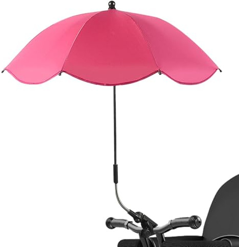 Sonnenschirm Für Stuhl Mit Verstellbarer Klemme UPF 50+ Tragbarer UV-Schutz-Kinderwagen-Sonnenschirm Für Terrassenstühle Strandstühle Rollstühle Und Golfwagen