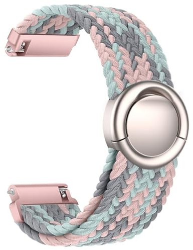 Issinlky Nylon Bracelet Montre Tressé 18mm 19mm 20mm 22mm, Elastique Boucle Ronde Bracelet à Dégagement Rapide pour Femmes Hommes
