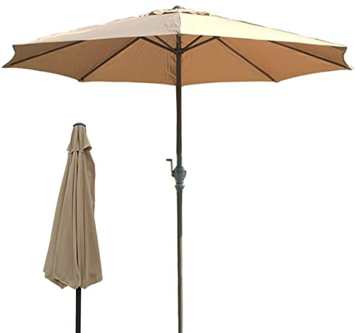 LSLYTQ Balcony Parasol Shade 1PCS Multi-Purpose Sun Umbrella for Garden, Patio Umbrella Outdoor, Sun/Rain Umbrella, Protection Windproof, Round Shade Canopy, for Beach/Pool/Patio, Sunshade Shelter