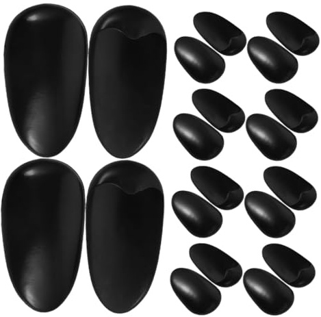 TOYZFRIENDY 60pcs Plastic Hair Cap Ear Covers for Hair Dye Salon Spa Reusable Protective Ear Shields for Washing Shower Accessories