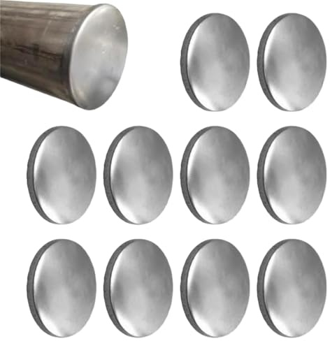 Tapas redondas de hierro galvanizado for postes de valla, decoración for postes de jardín, 40/50/60/76/89/100/114/122/140/160/168 mm, 10 unidades(100mm)