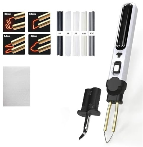Soldadores Kit de soldador de plástico inalámbrico de 100 W, 3 en 1, pistola de soldar con soldador, paleta y grapadora caliente. pistola de soldagem de plástico(Carton)