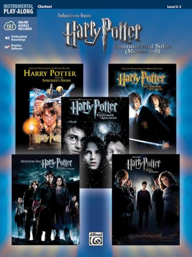 Harry Potter Movies 1-5, w. Audio-CD, for Clarinet (Harry Potter Instrumental Solos (Movies 1-5): Level 2-3): Carinet (incl. Online Code) (Pop Instrumental Solo Series)