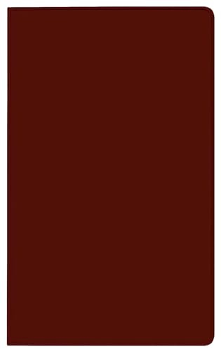 Taschenkalender Pluto geheftet PVC burgund 2025: Terminplaner mit Monatskalendarium und Uhrzeit. Dünner Buchkalender - wiederverwendbar. 1 Monat 2 Seiten. 8,7 x 15,3 cm
