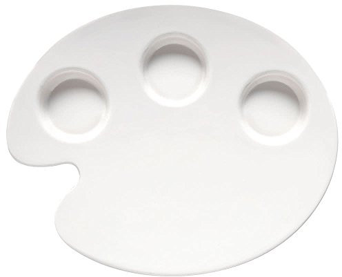 GET Let's Party Collection PP-977-W-EC - Platos de pintor blancos de melamina resistentes a roturas y sin BPA, para vajilla de interior y exterior (4 unidades)