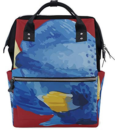 MONTOJ Sea-Fish Reisetasche mit pinkem Hintergrund One Size 9