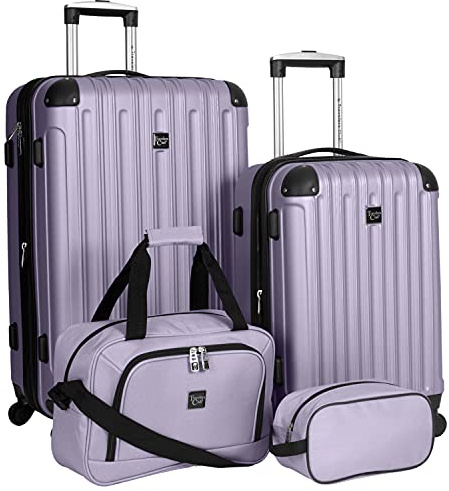 Travelers Club Midtown Hardside 4-teiliges Gepäck-Reise-Set, Flieder, Midtown Hardside 4-teiliges Gepäck-Reise-Set