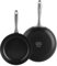 GreenPan Lima Midnight Hard Anodized Healthy Ceramic Non-Stick 20 cm and 26 cm Frying Pan Skillet Set, PFAS-Free, Induction Suitable, Oven Safe, Black