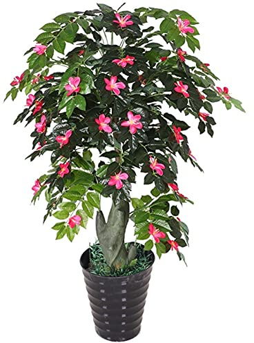 PIAOLING Übernatürlicher Simulationsbaum Künstliche Blumenbaum Topf Azalee, Indoor- und Outdoor-Garten-Dekoration Blumenbaum, künstliche Grünpflanzen im Kindertopf Hauptdekoration im Freien