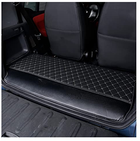 Kofferraumschutz Für Mercedes Für Smart 451 450 Für Fortwo Kofferraumschutzmatte Dekoration Auto Heckbox Anti-Schmutz-Pad Laderaumschale (Farbe : Alone black-logo)
