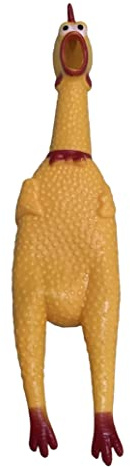 GMM Giocattolo per Cani Pollo Sonoro in Gomma Colorato, Chiocciante, Interattivo ideale per Gioco e addestramento, da mordere, diverse misure. (30CM)