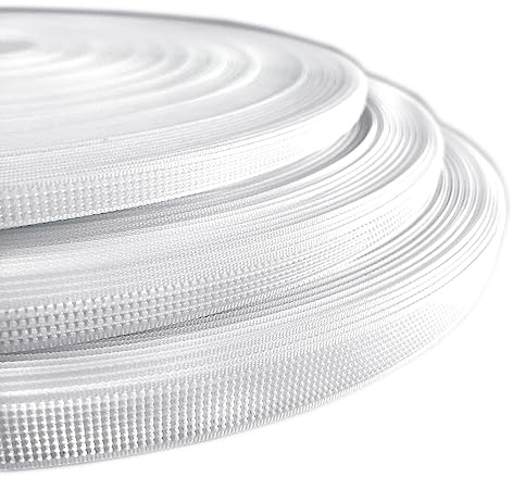 Stecche in poliestere per cucire, stecche in plastica, corsetti, aste, artigianato, accessori per cucire, abiti, borse, tra gli altri, rotoli da 46 metri, (Bianco 101, 8mm)