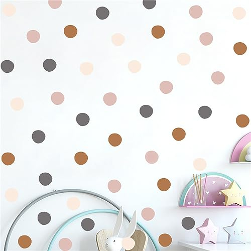 Herfair Wandsticker Punkte Wandtattoo Kinderzimmer Kreise Klebepunkte, Wandaufkleber Kinderzimmer Punkte Dots Klebepunkte