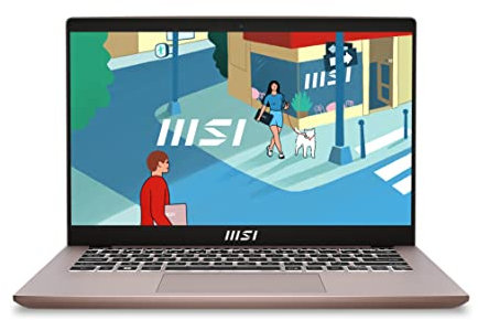 MSI Modern 14 C13M-696IT, Notebook 14 Full-HD 60Hz, Intel i5-1335U, Intel Iris Xe, 8GB RAM DDR4, 512GB SSD M.2 PCIe 3, Win 11 Home Layout Beige Rosa