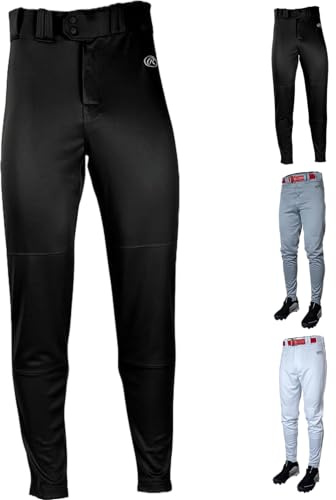 Rawlings Herren Launch Series Baseballhose, Jogger-Passform, Erwachsenengrößen, solide und paspelierte Optionen