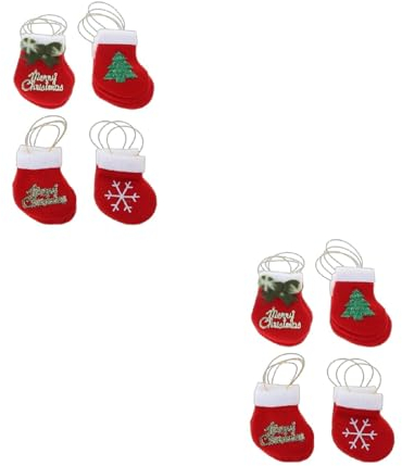KieTeiiK Weihnachtsstrümpfe 16 Stück/Set Frohe Weihnachten Anhänger Baumdekoration Gefüllt Geschenkverpackung Für Kinder Süßigkeiten Innen Weihnachtsbaumstrümpfe