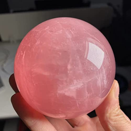 AUOQKQUT Boule de Cristal de Rose Naturelle, décoration de la Maison, Boule de Cristal Naturel 500-550g s décoration d'intérieur
